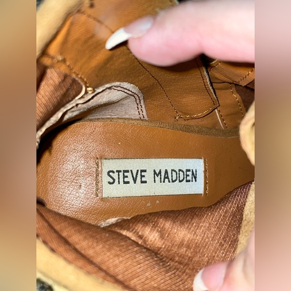 Steve Madden Suede Lace Up Heels - Picture 8 of 9